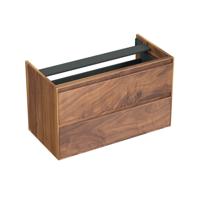 Onderkast Forzalaqua Reno 100x51x60 Cm 2 Lades Softclose Noten Pure Walnut - thumbnail