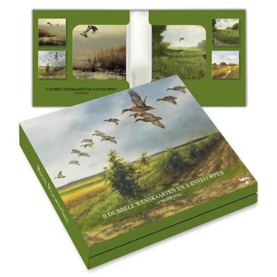 Kaartenmapje Rien Poortvliet Natuur - Vogels 8 Stuks