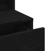 Kaptafel met lade Zwart eiken 80 x 41 x 144,5 cm Bewerkt hout - thumbnail