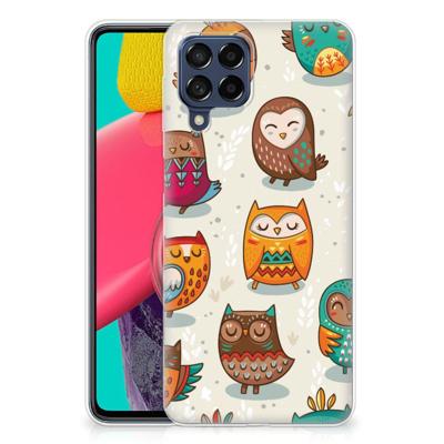 Samsung Galaxy M53 | TPU Hoesje | Vrolijke Uilen