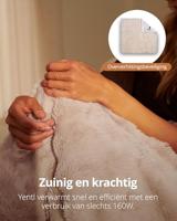 Duux Yentl Overblanket Bubble Rabbit Faux Fur (200 x 200) Elektrische deken Grijs - thumbnail