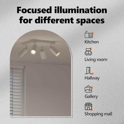 VidaXL Plafondspot met schijnwerpers wit 26 x 26 x 16 cm metaal