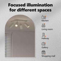 VidaXL Plafondspot met schijnwerpers wit 26 x 26 x 16 cm metaal - thumbnail