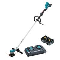 Makita DUR368LPT2 borstel- & draadtrimmer 35 cm Batterij/Accu Zwart, Blauw - thumbnail