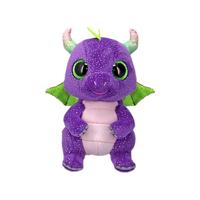 Ty Knuffel Daphne Paarse Dino 15cm - thumbnail