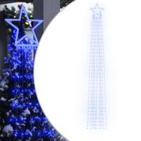 Kerstboomverlichting 320 blauwe LED's 375 cm - thumbnail