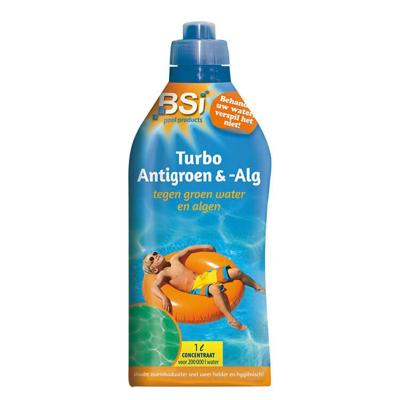 Turbo anti-groen en alg zwembad 1 liter Zwembadonderhoud BSI - Bsi