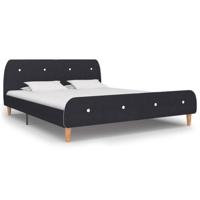 Bedframe stof donkergrijs 150x200 cm - thumbnail