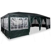 Partytent Groen en Wit 800 x 400 x 266 cm Polyester en staal - thumbnail