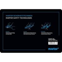MARTOR Snijmat Kunststof (l x b x h) 210 x 148 x 3 mm Zwart 1 stuk(s) - thumbnail