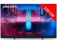 TV OLED+ Ambilight Philips 55OLED909/12 139 cm 4K UHD 2024 Gris Métal - thumbnail