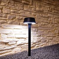 Staande solarlamp edison op zonne-energie - warm wit licht - 50 cm hoog - thumbnail