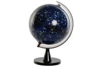 Wereldbol Home ESPRIT Zwart Marineblauw PVC 21 x 20 x 31 cm - thumbnail