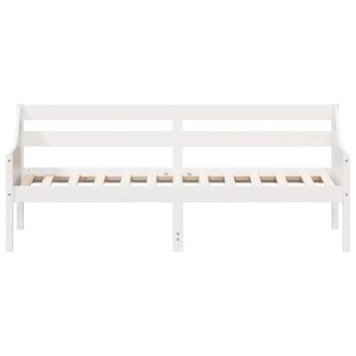 Slaapbank zonder matras 90x190 cm massief grenenhout wit
