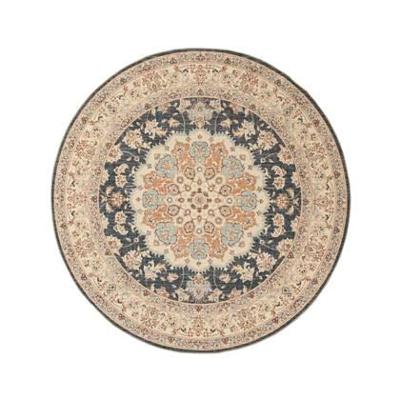 Heritaged Rond Vintage buitenkleed - Valenca Nova goud|blauw - 115 cm
