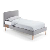 Kave Home Bed 'Dyla' 90 x 190cm, kleur Grijs - thumbnail