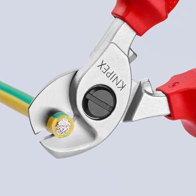 Knipex Kabelschaar geïsoleerd met meer-componentengrepen, VDE-getest 165 mm - 95 16 165 - thumbnail