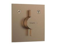 Hansgrohe DuoTurn E kraan inbouw voor 2 functies, Brushed Bronze - thumbnail