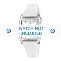 Horlogeband Calypso K6053 / K6054-1 Kunststof/Plastic Wit 19mm - thumbnail