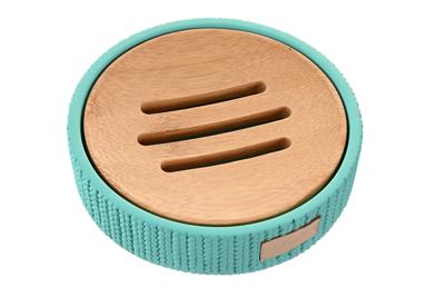 Zeepschaal DKD Home Decor 11 x 11 x 2,5 cm Cement Groen Zeepschaal DKD Home Decor 11 x 11 x 2,5 cm Cement Groen