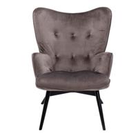 Kare Design Vicky Fauteuil - Fluweel Grijs - thumbnail