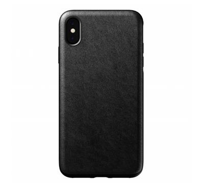 Nomad Rugged Case Leather iPhone XS Max zwart