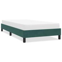 Bedframe zonder matras 100x220 cm fluweel donkergroen - thumbnail