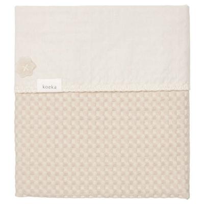 Koeka Antwerp baby ledikantdeken 100x150 cm sand/pebble Koeka Antwerp baby ledikantdeken 100x150 cm sand/pebble