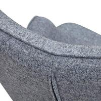 Artistiq Fauteuil 'Anderson' Houten poot, kleur Grijs - thumbnail