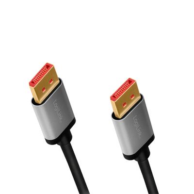 LogiLink DisplayPort AV Aansluitkabel [1x DisplayPort - 1x DisplayPort] 3 m Zwart/grijs