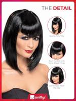 Vampier pruik zwart - thumbnail