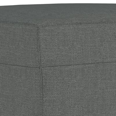 4-delige Loungeset met kussens stof donkergrijs