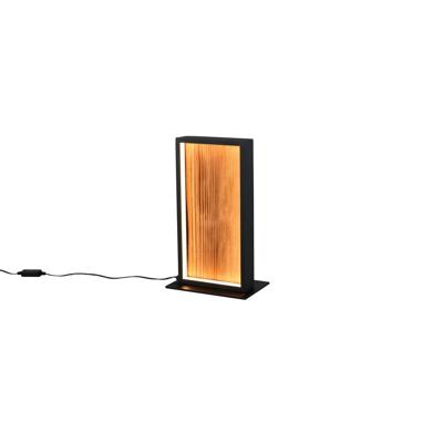 Trio Design tafellampKalea zwart met hout - 555510130