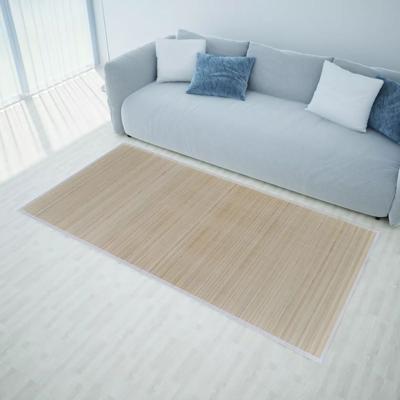 VidaXL Tapijt rechthoekig 120x180 cm bamboe naturel