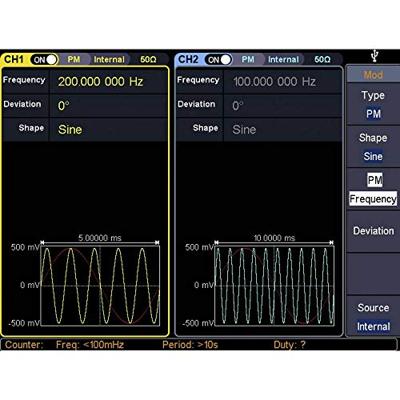 VOLTCRAFT FG-31602T Functiegenerator 1 µHz - 160 MHz 2-kanaals Arbitrair, Ruis, Puls, Blok, Sinus, Driehoek