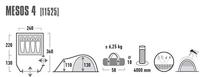High Peak Mesos 4P tent - thumbnail