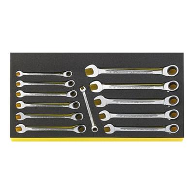 Stahlwille 96830128 TCS WT 17/12 Steek-ringratelsleutelset Sleutelbreedte (metrisch) 8 - 19 mm