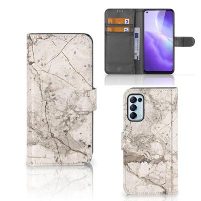 OPPO Find X3 Lite | Bookcase | Marmer Beige