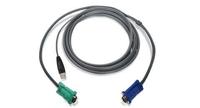 iogear G2L5203U KVM-kabel, 3 m, zwart, VGA, USB A, stekker/stekker, 213 x 241 x 190 mm - thumbnail
