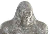 Decoratieve figuren DKD Home Decor Zilverkleurig Koloniaal Gorilla 38 x 55 x 52 cm - thumbnail