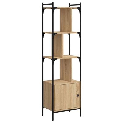 Boekenkast met deur 44,5x30x154,5 cm hout sonoma eikenkleurig Boekenkast met deur 44,5x30x154,5 cm hout sonoma eikenkleurig