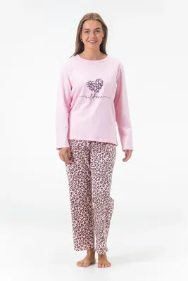 Gaubert dames pyjama - katoen - Love Yourself - katoenen dames nachtkleding goedkoop