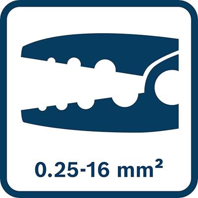 Bosch Blauw Krimptang 180 mm VDE - 1600A02NE6 - thumbnail