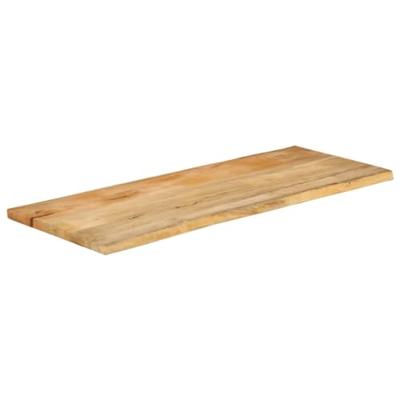 Tafelblad met natuurlijke rand 140x60x3,8 cm massief mangohout