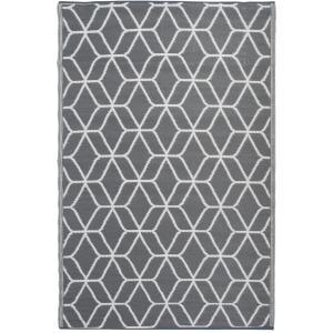 Esschert Design buitenkleed 180x121 cm grijs en wit oc25
