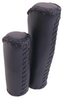 Edge De leather grip - ergonomisch lederen handvatset - 135mm/92mm - zwart - thumbnail