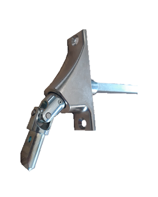 Kniekoppeling Vierkante As 8mm Clipsysteem