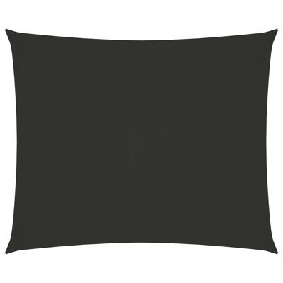 Zonnescherm rechthoekig 5x6 m oxford stof antracietkleurig