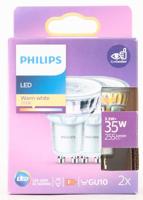 Philips LED 77429500 LED-lamp Energielabel F (A - G) GU10 Reflector 3.5 W = 35 W Warmwit (Ø x h) 5 cm x 5.4 cm 2 stuk(s) - thumbnail