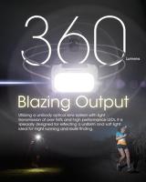 NiteCore NU21gelb Hoofdlamp LED werkt op een accu 360 lm - thumbnail